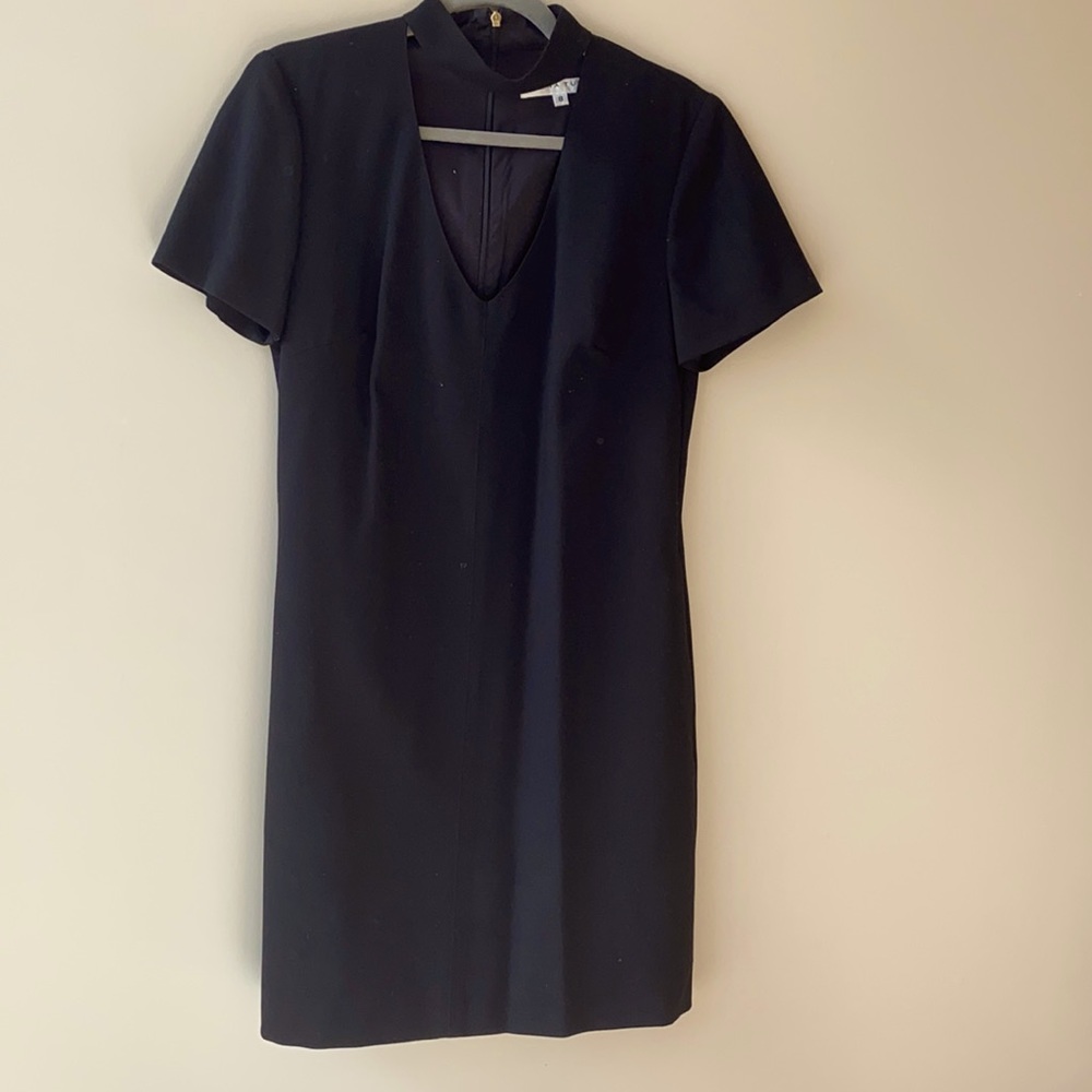 Trina Turk Little Black Dress with neck collar